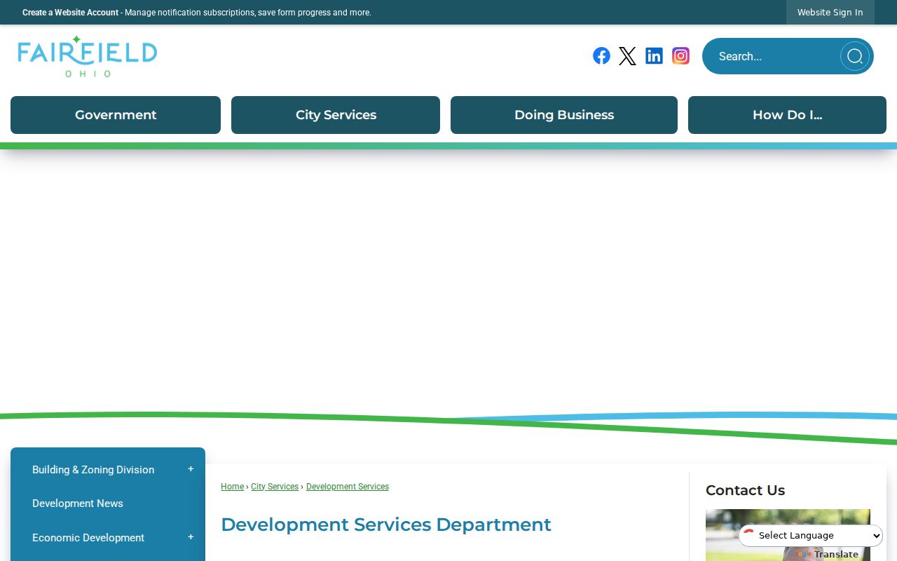 Fairfield street directory Fairfield Development Services record-request source